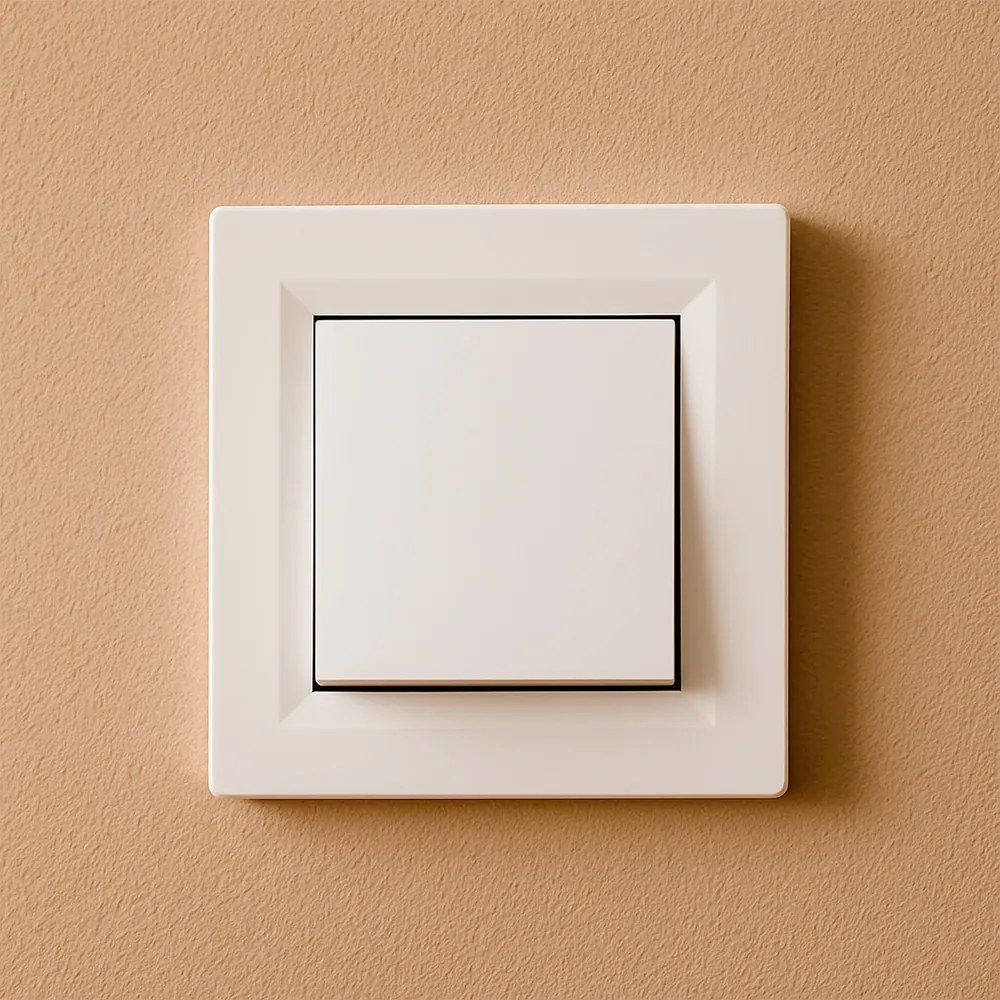 Nova întrerupător unipolar 10A 250V 101 cu cadru alb