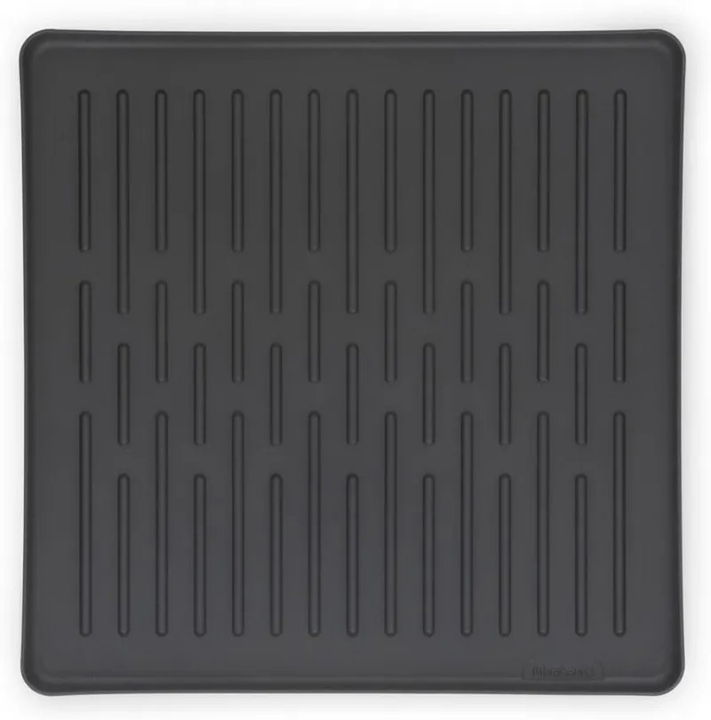 Scurgător de vase gri închis cu două nivele din metal 37x33 cm – Brabantia