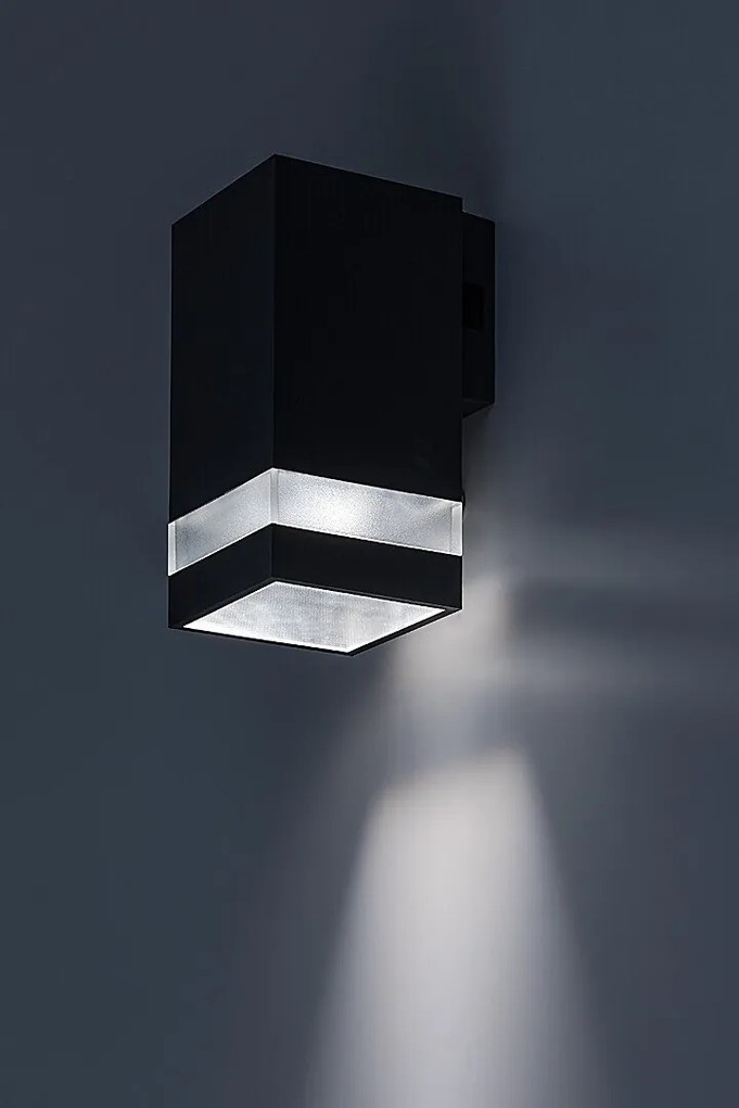 Aplica LED CCT perete exterior IP65 Urfa Line antracit