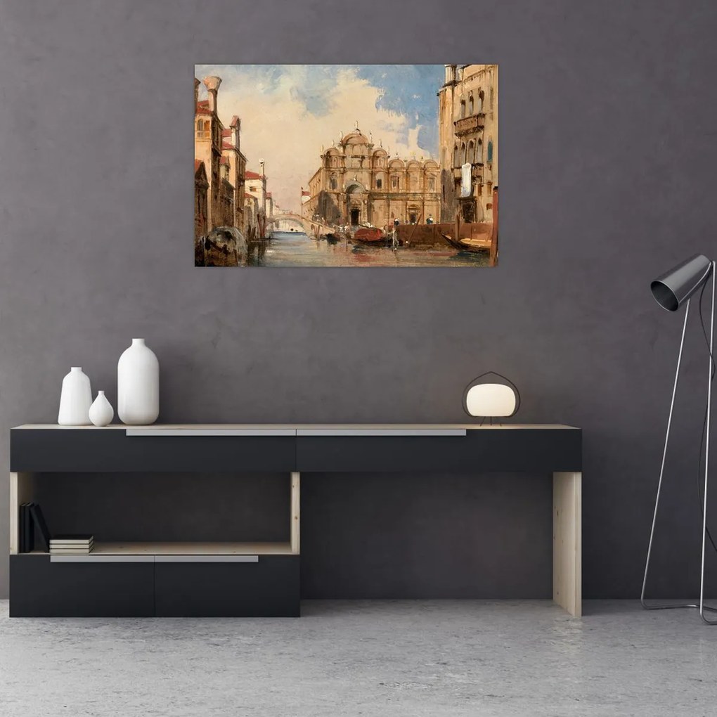 Tablou - Jules-Romain Joyant, The Scuola di San Marco, Venice, reproducere (90x60 cm)