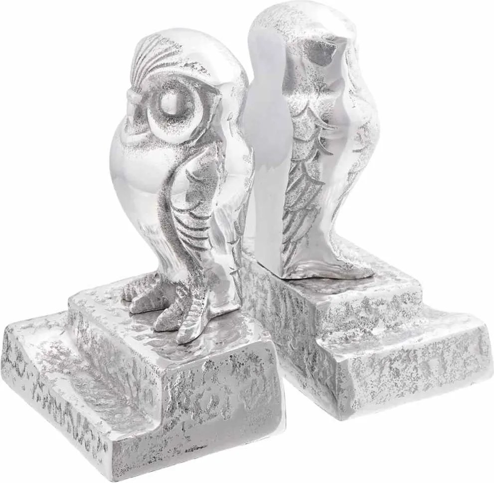 vidaXL Suporturi pentru cărți 2 pcs Argintiu 12 x 9 x 19 cm Aluminiu