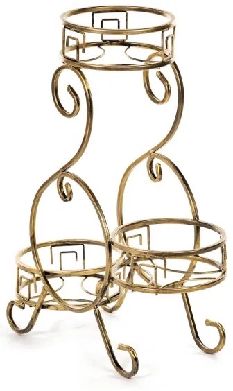 Suport de flori 64x60 cm auriu