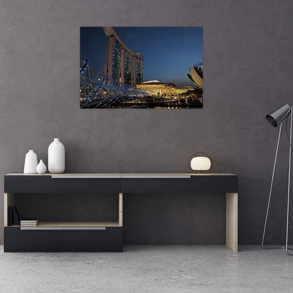 Tablou cu metropolă modernă (90x60 cm)