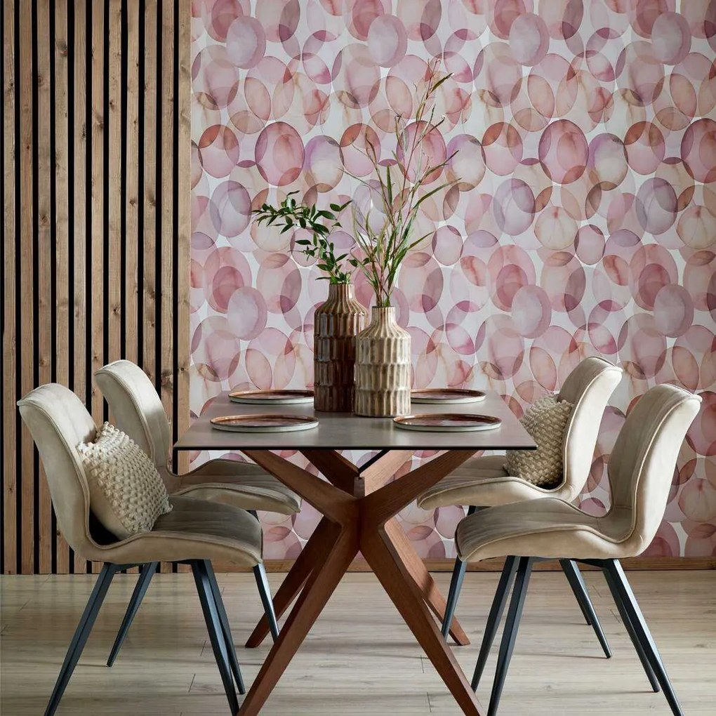 Tapet Honesty, Shell Pink Luxury Geometric, 1838 Wallcoverings, 5.3mp / rola