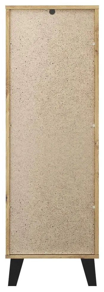 Comodă Brisas 3 (stejar artisan + negru) . 1116261
