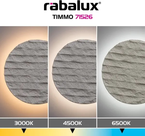 Rabalux 71526 - Aplică de perete LED TIMMO LED/12W/230V 3000/4500/6500K bej