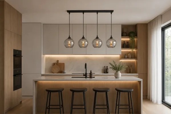Brilagi - Lustră pe cablu DIOR 4xE27/60W/230V negru/gri fumuriu