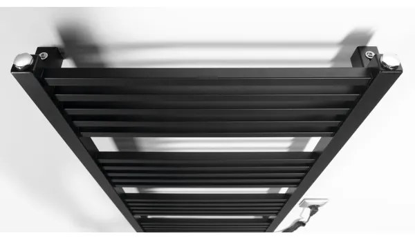 Sapho - Uscător electric pentru prosoape METRO-E, 400 W/230 V, 50 x 106 cm, negru mat