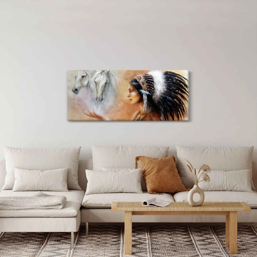 Tablou - Farmecele indienilor (120x50 cm)