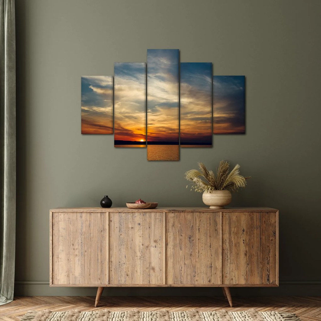 Tablou cu apus de soare (150x105 cm)