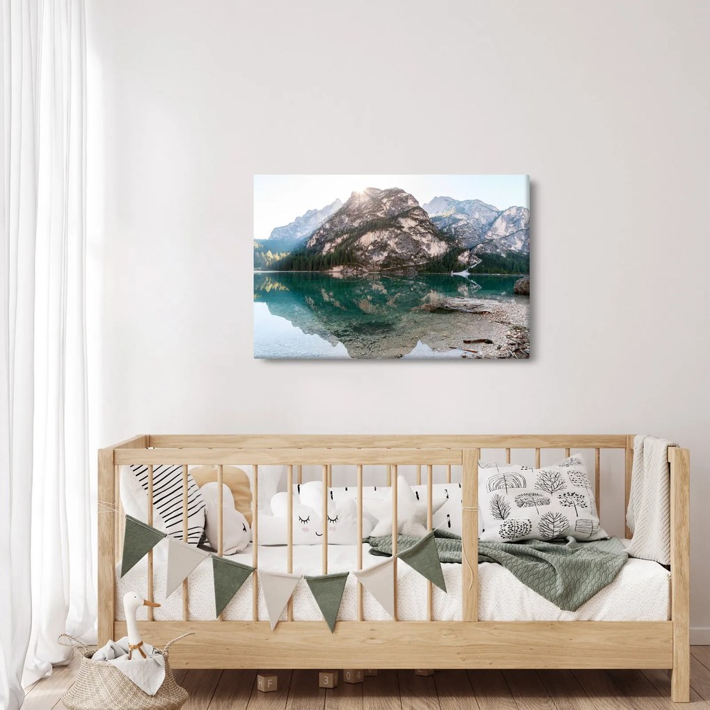 Tablou cu lac montan (90x60 cm)
