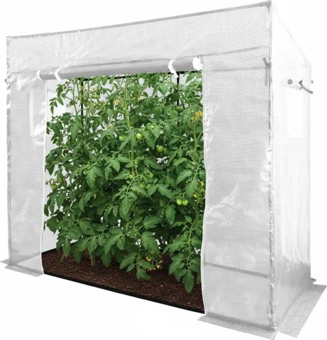 Foaie albă de roșii pentru grădină 200 x 77 x 168 cm