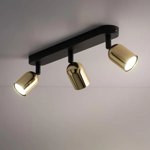 Spot LED RGBW reglabil TOP 3xGU10/6,5W/230V 2700-6500K negru/auriu