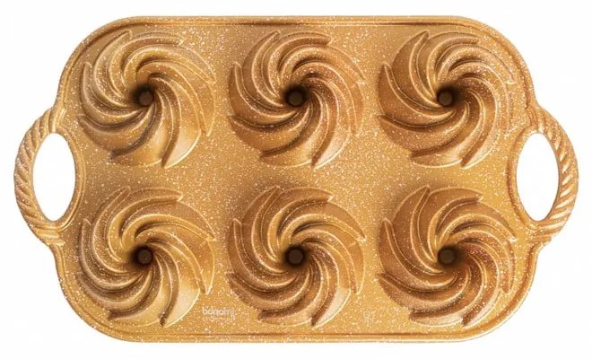 Formă de copt pentru mini-prăjiturele Bundt din aluminiu Dahlia – Bonami Selection