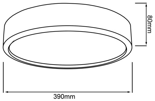 Brilliant - Plafonieră LED SLIMLINE, 22 W, 230 V, Ø 39 cm, lemn de cauciuc