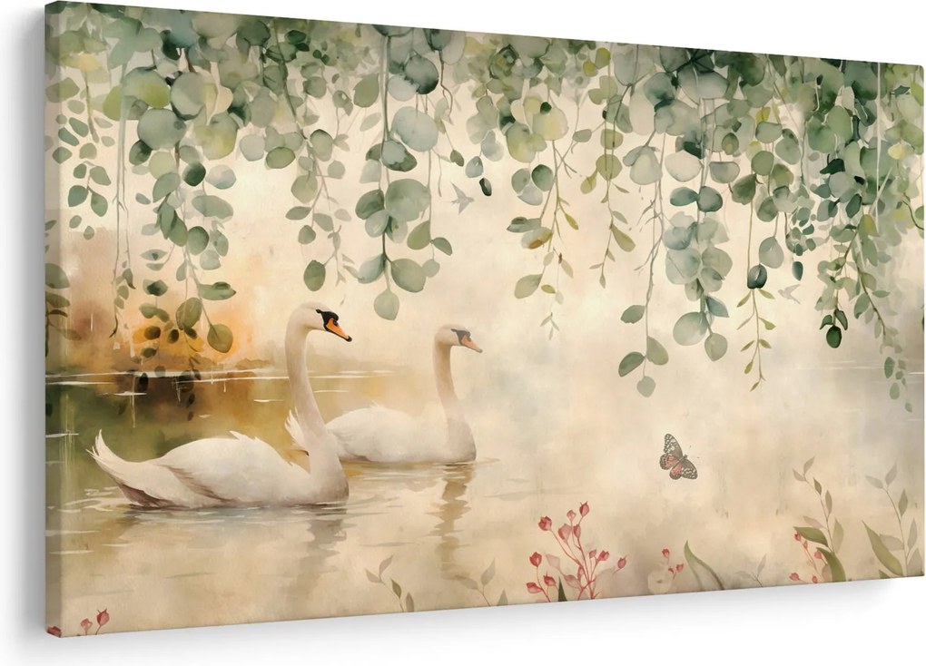 Tablou - Lac, acvariu (90x60 cm)