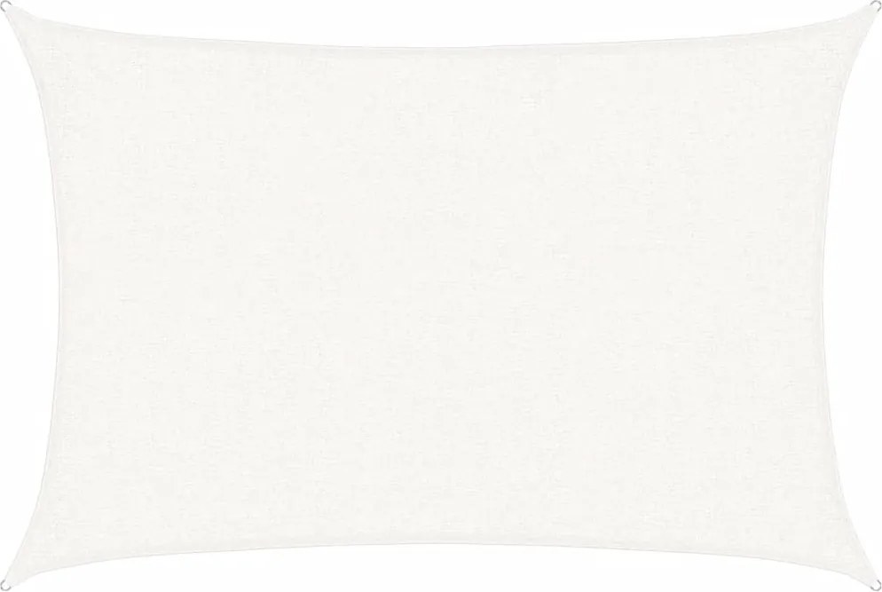 vidaXL Pânză parasolar, alb, 2x2,5 m, HDPE, 160 g/m²