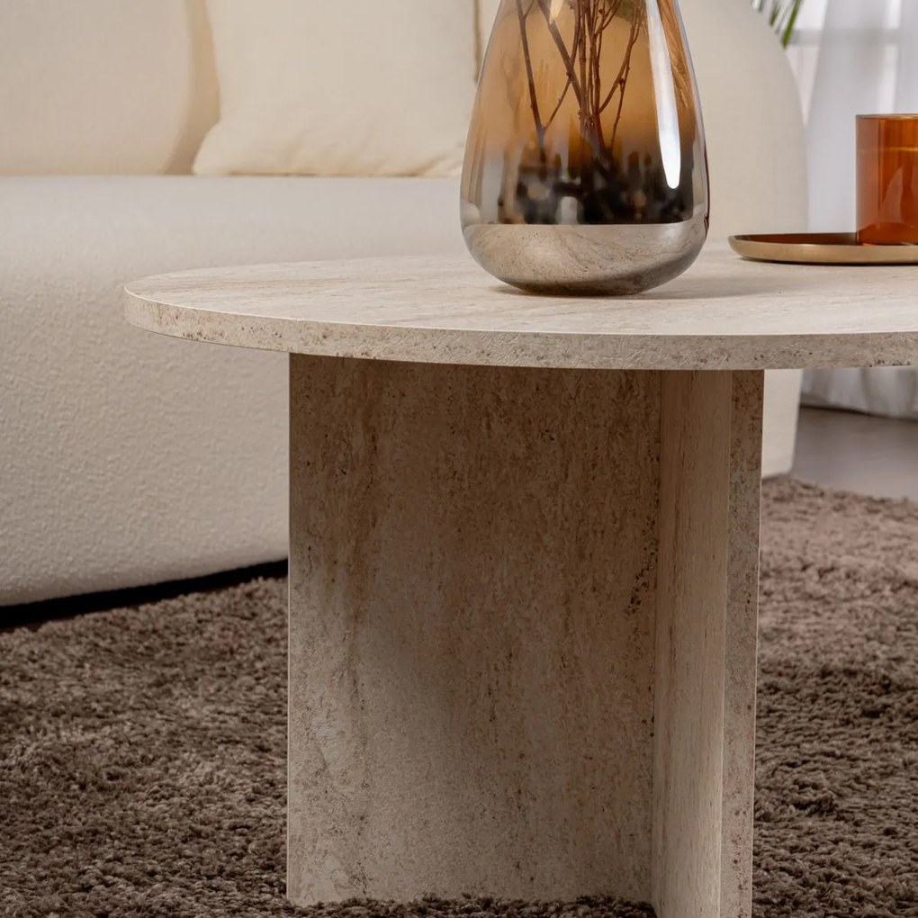 Masă de cafea Sable Travertine
