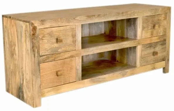 Comodă de televizor HINA 60x140 cm lemn masiv/manghier