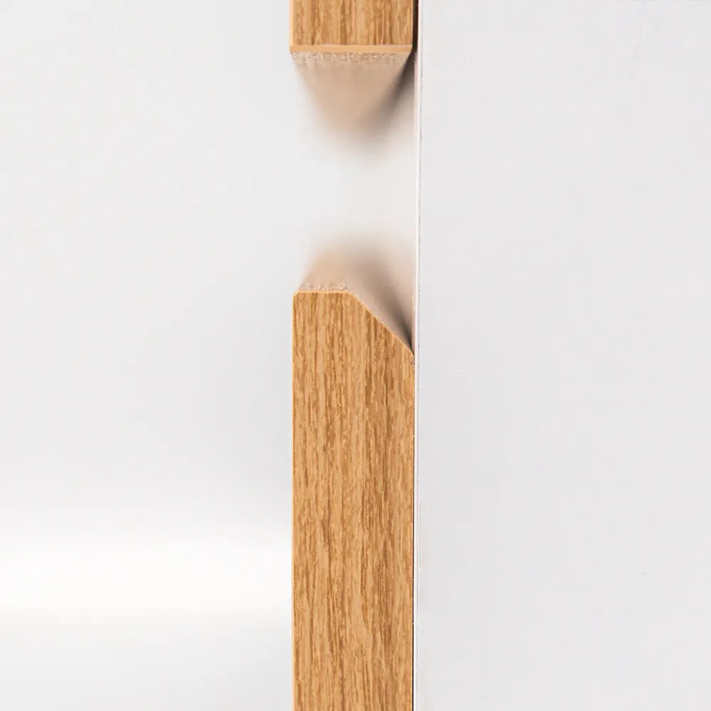 Mobilier complet de baie Vario Forte 80, stejar alb