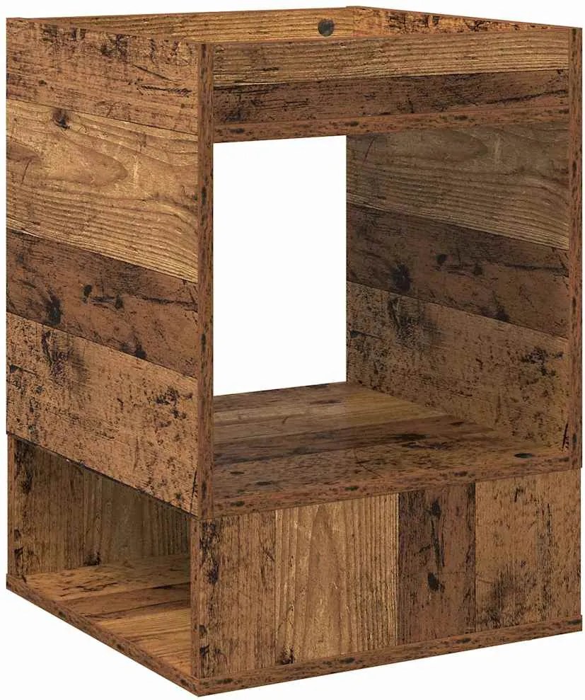 vidaXL Masă laterală 2 pcs Lemn vechi 40 x 40 x 56 cm Lemn compozit