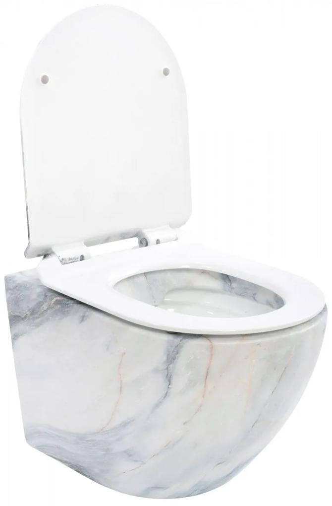 Vas wc Carlos granit suspendat capac slim softclose