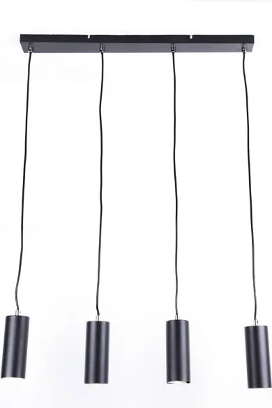 Lustră pe cablu ROBBY 4xGU10/35W/230V neagră Globo 57911-4HB