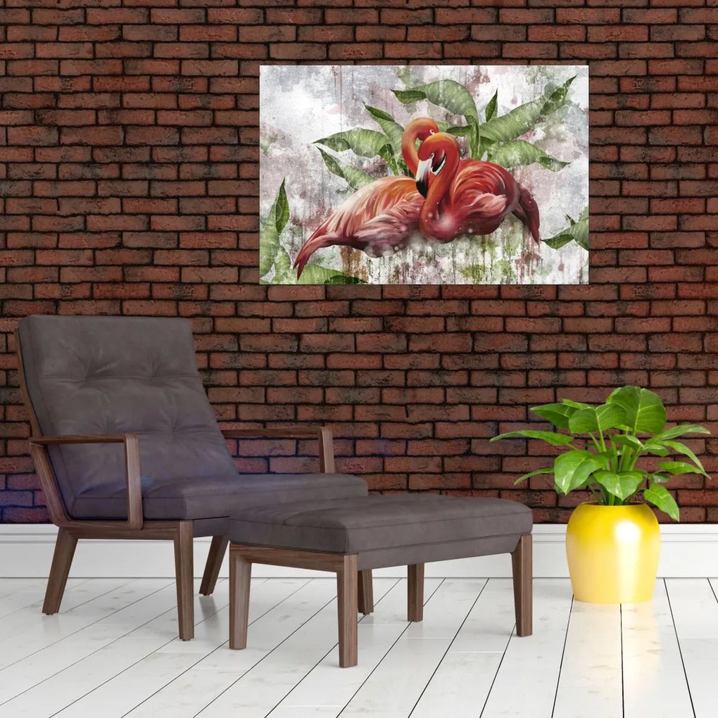 Tablou - Flamingo (90x60 cm)