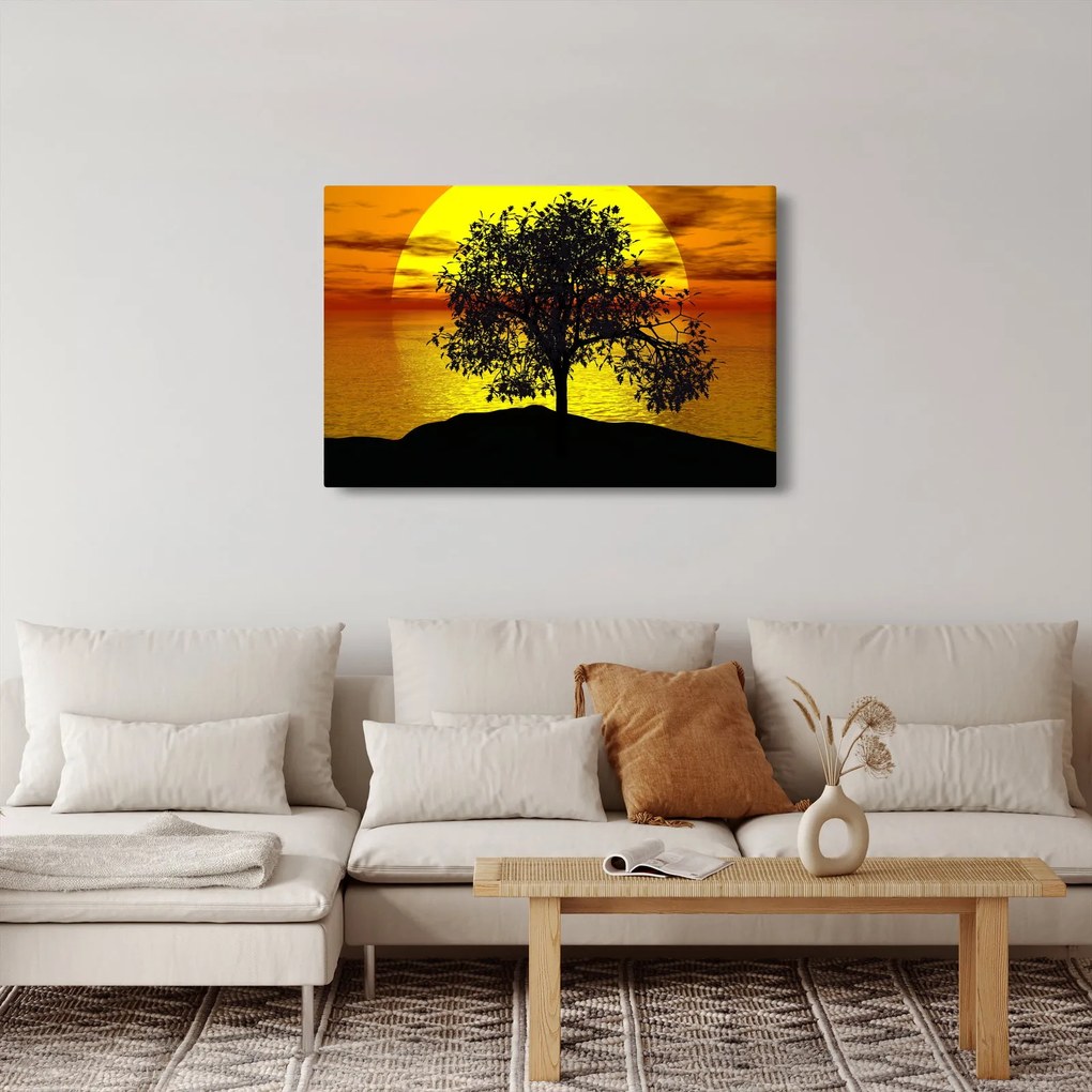 Tablou - Silueta copacilor (90x60 cm)