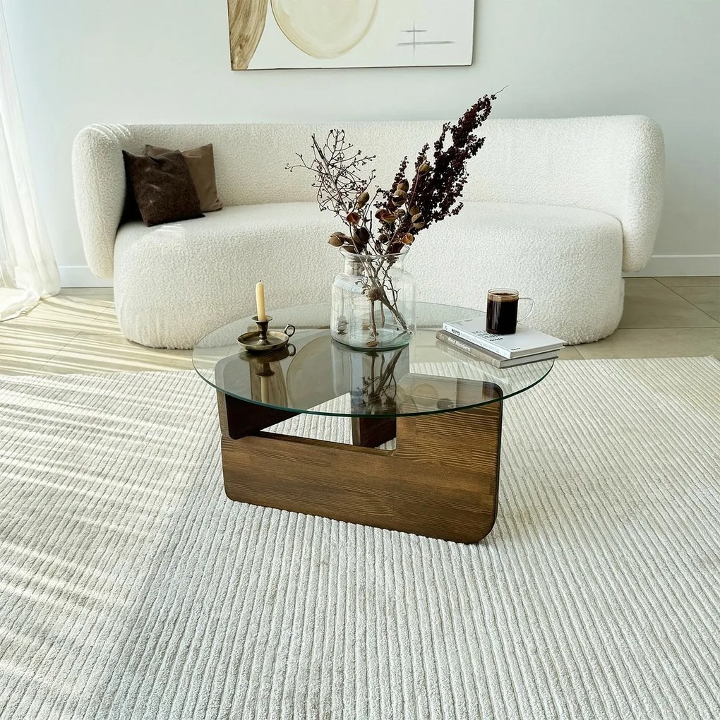 Măsuță de conferință Mia Walnut
