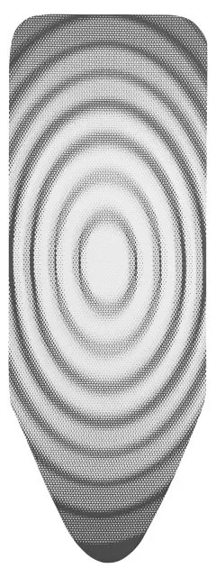 Masa de calcat Brabantia C 1003375, 124x45 cm, 7 pozitii de reglare, Suport generator de abur, Gri / Alb