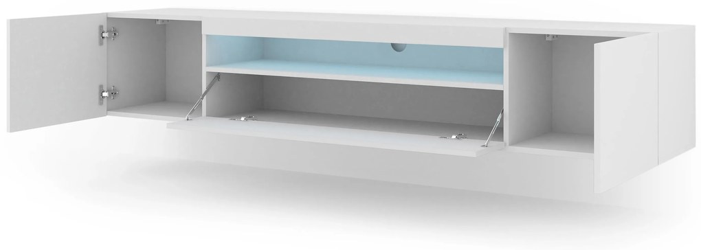 Masă TV/Dulap Aurora 200 (Alb mat) (LED). 1057698