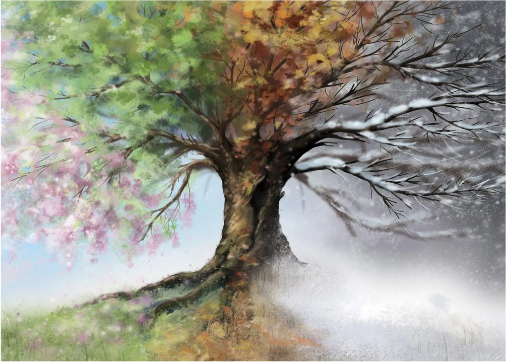 Tablou - Arborele celor patru anotimpuri (70x50 cm)