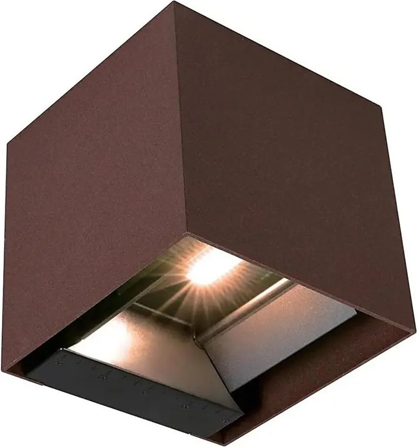 LED Sol aplică de perete cu senzor LED/9W/3,7V 3000/4000/5000K IP65 2600 mAh maro