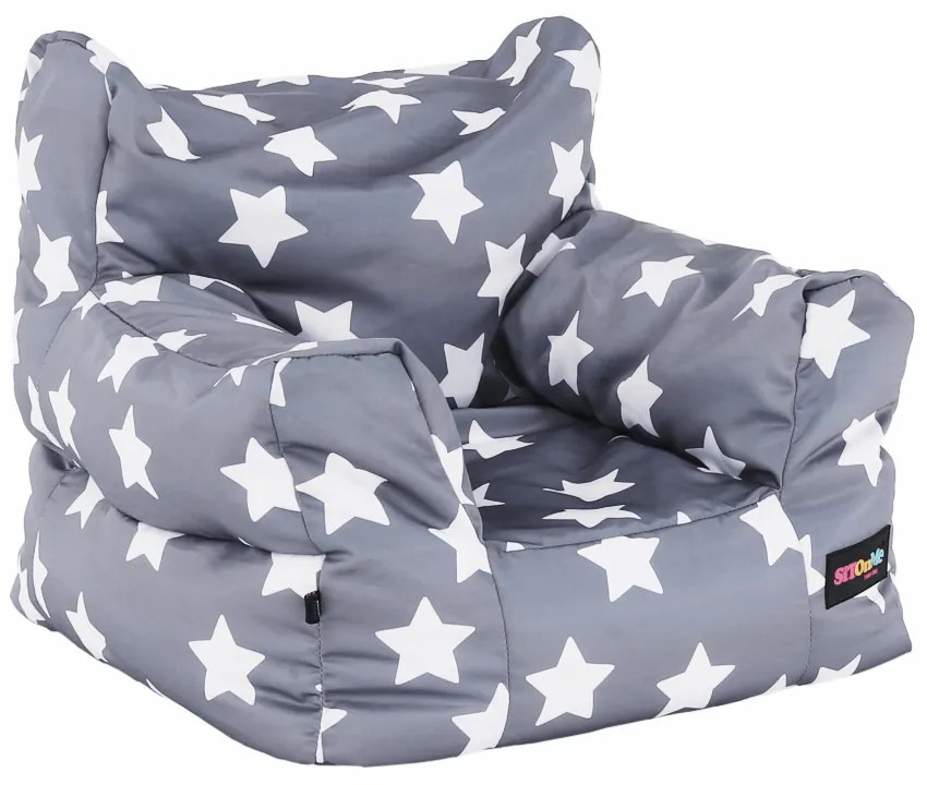 Fotoliu puf Buff Beauty (gri + alb). 1028902