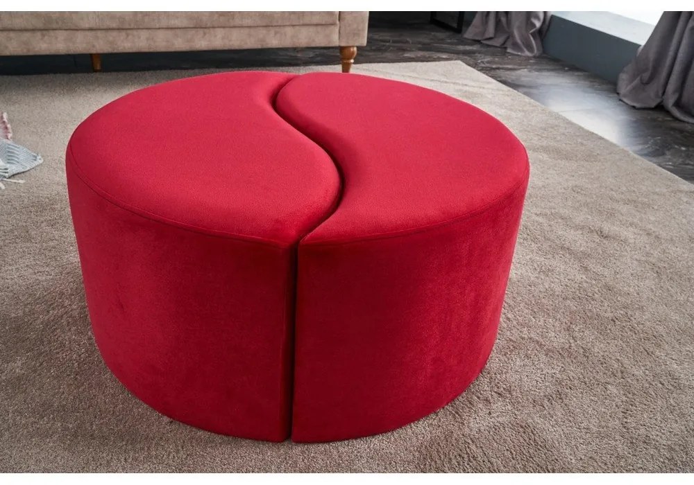 Taburet roșu Alis – Artie