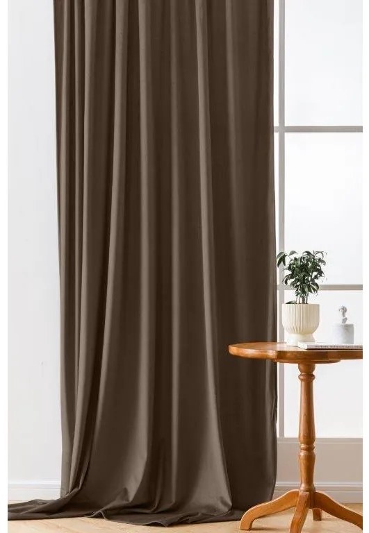 Draperie opacificanta maro VELVET 140x270 cm Agatat: Rejansa