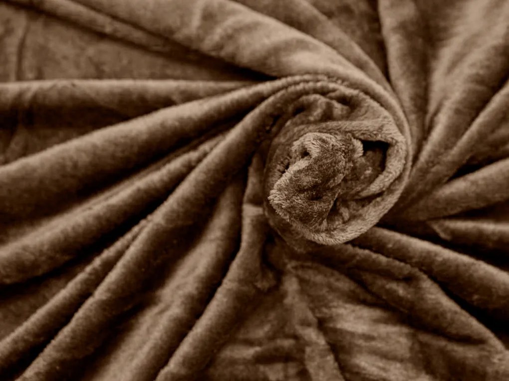 Patura din microplus Culoare maro inchis, VIOLET 150x200 cm