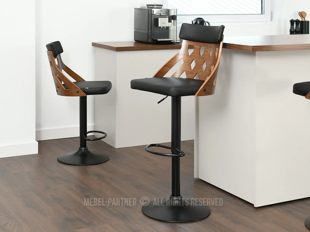 Scaun Henriette (nuc închis + negru). Promo -23%. 1110614