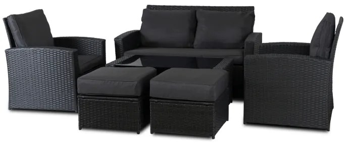 JAKS Mobilier ratan gri închis Florida