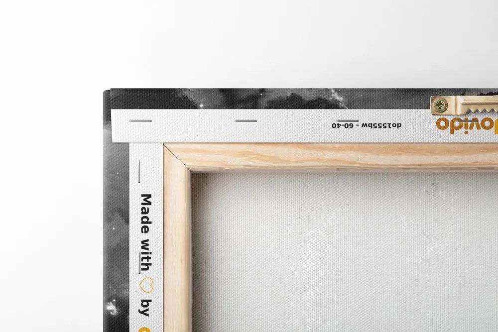 Tablou gândire virtuală în design alb-negru