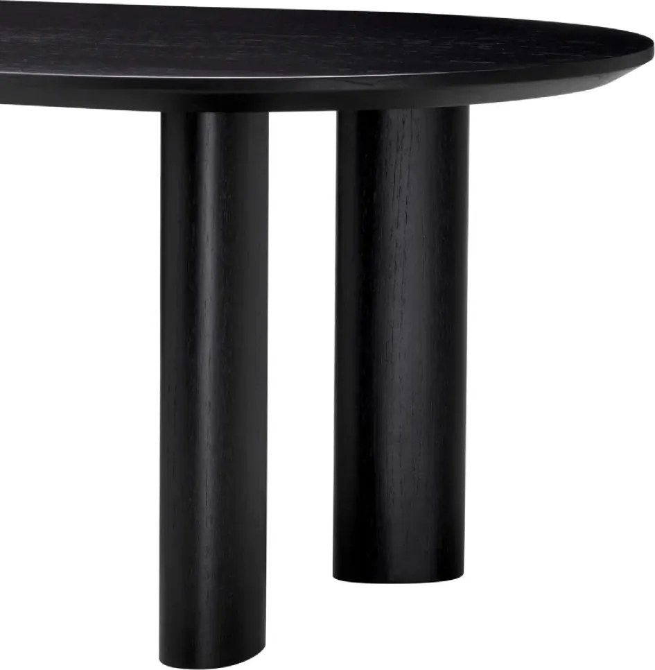Masa dining moderna design LUX Mogador S negru 244x109cm