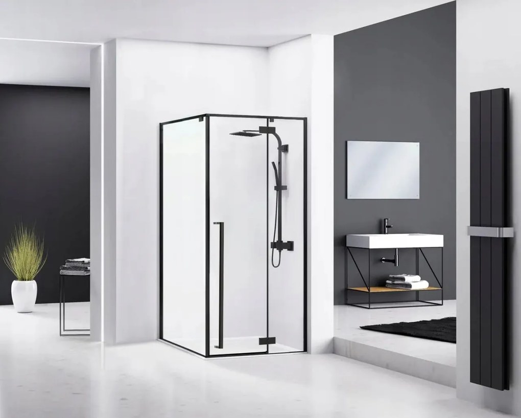 Cabina de dus Fargo 80x100 Black Mat