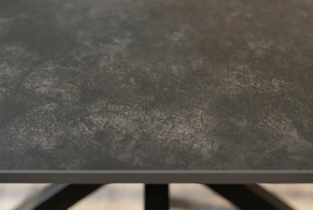 Masa dining cu blat ceramic GALAXIE gri 180x90cm