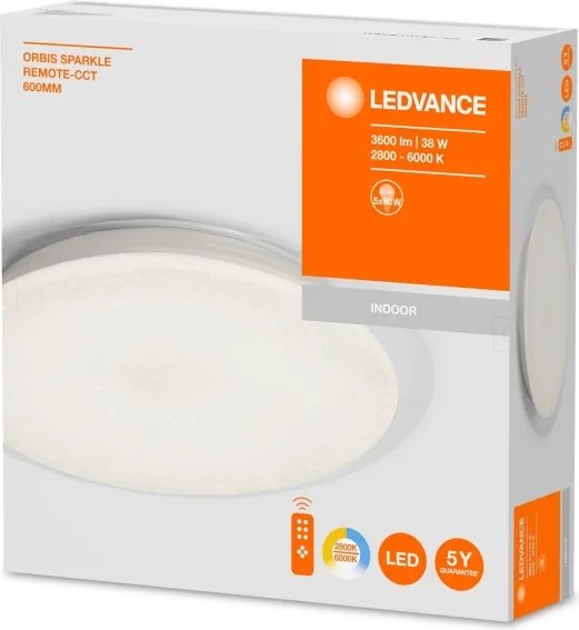 Ledvance - LED Plafonieră dimmabilă ORBIS LED/38W/230V + Telecomandă