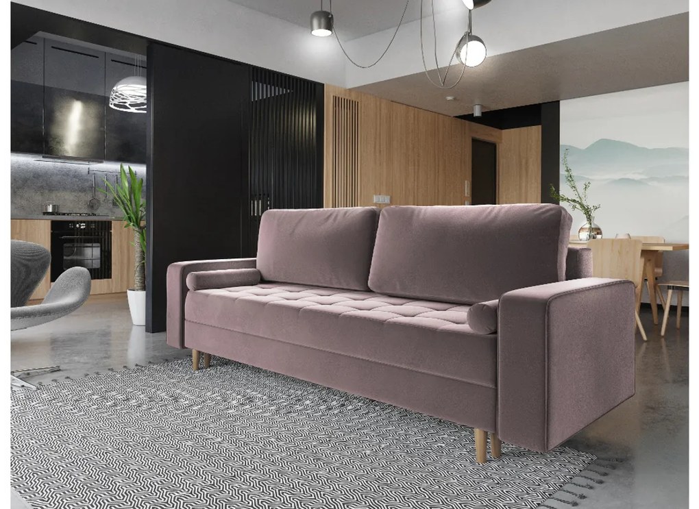 Supermobel Canapea extensibilă tapițată PRIMA, 238x90x91, itaka 48