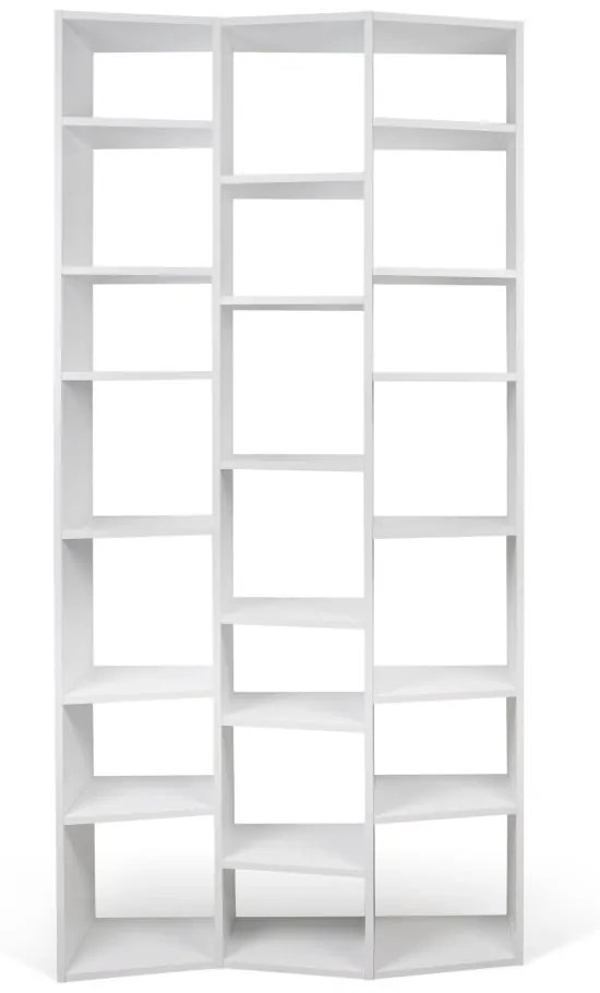 Bibliotecă albă 108x224 cm Valsa – TemaHome