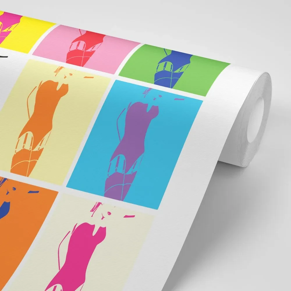 Tapet autoadeziv pop art farmecul femeii