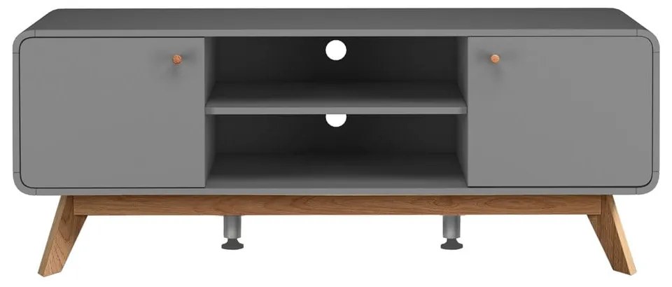 Comodă TV gri 140x53 cm Caitlin – Støraa