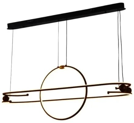 Lustră LED dimabilă pe cablu LED/95W/230V 3000-6500K + telecomandă